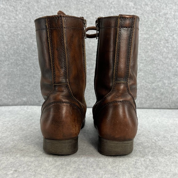Steve Madden Brown Combat Boots - Picture 4 of 9